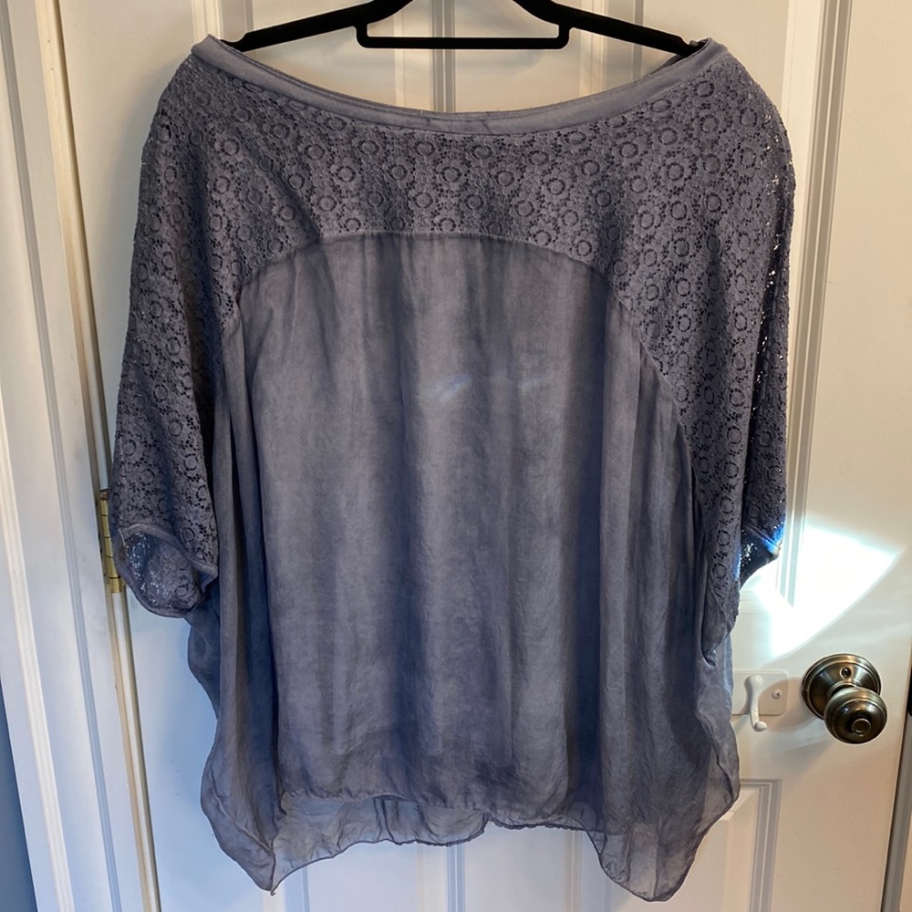 H Trend silk blouse size M